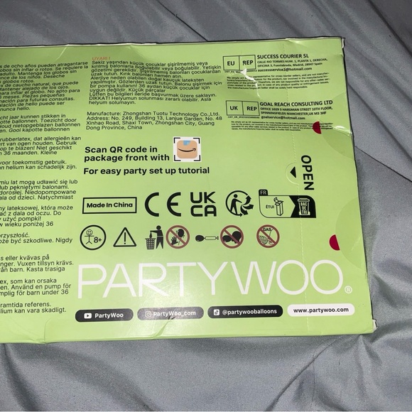 Party Woo Chrome Gold Latex Balloons Wedding Birthday Party 18in 12in 10in New - Picture 13 of 16